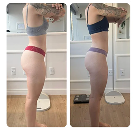 Resultado de acompanhamento nutricional com Caroline Schenkel